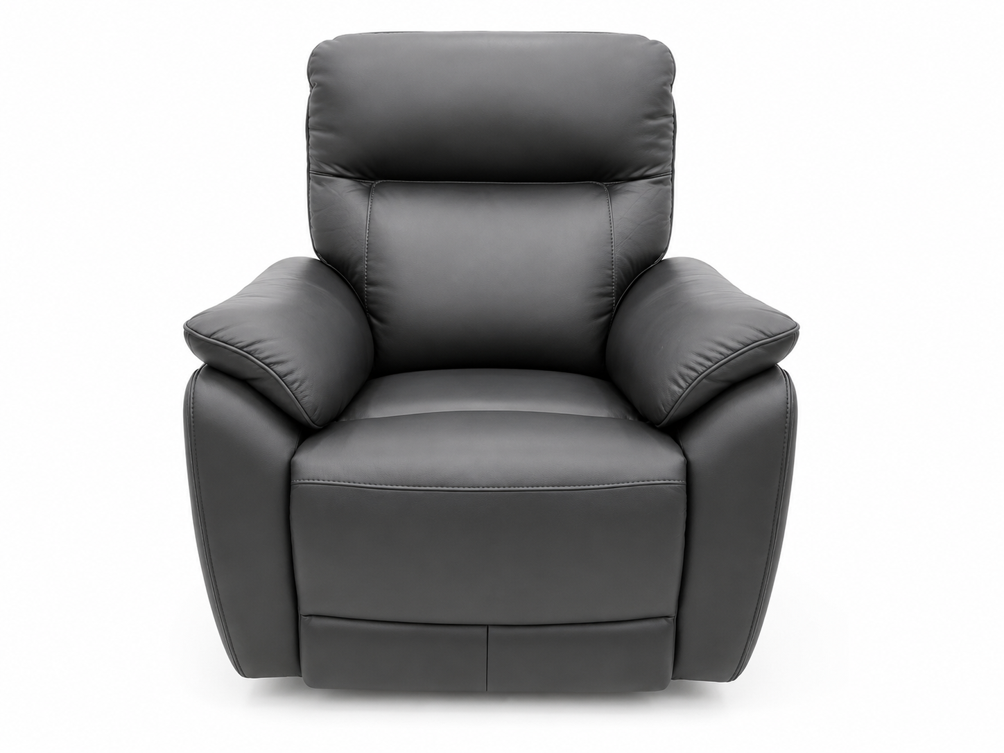 BAXTER LEATHER SINGLE ELECTRIC RECLINER-BLACK