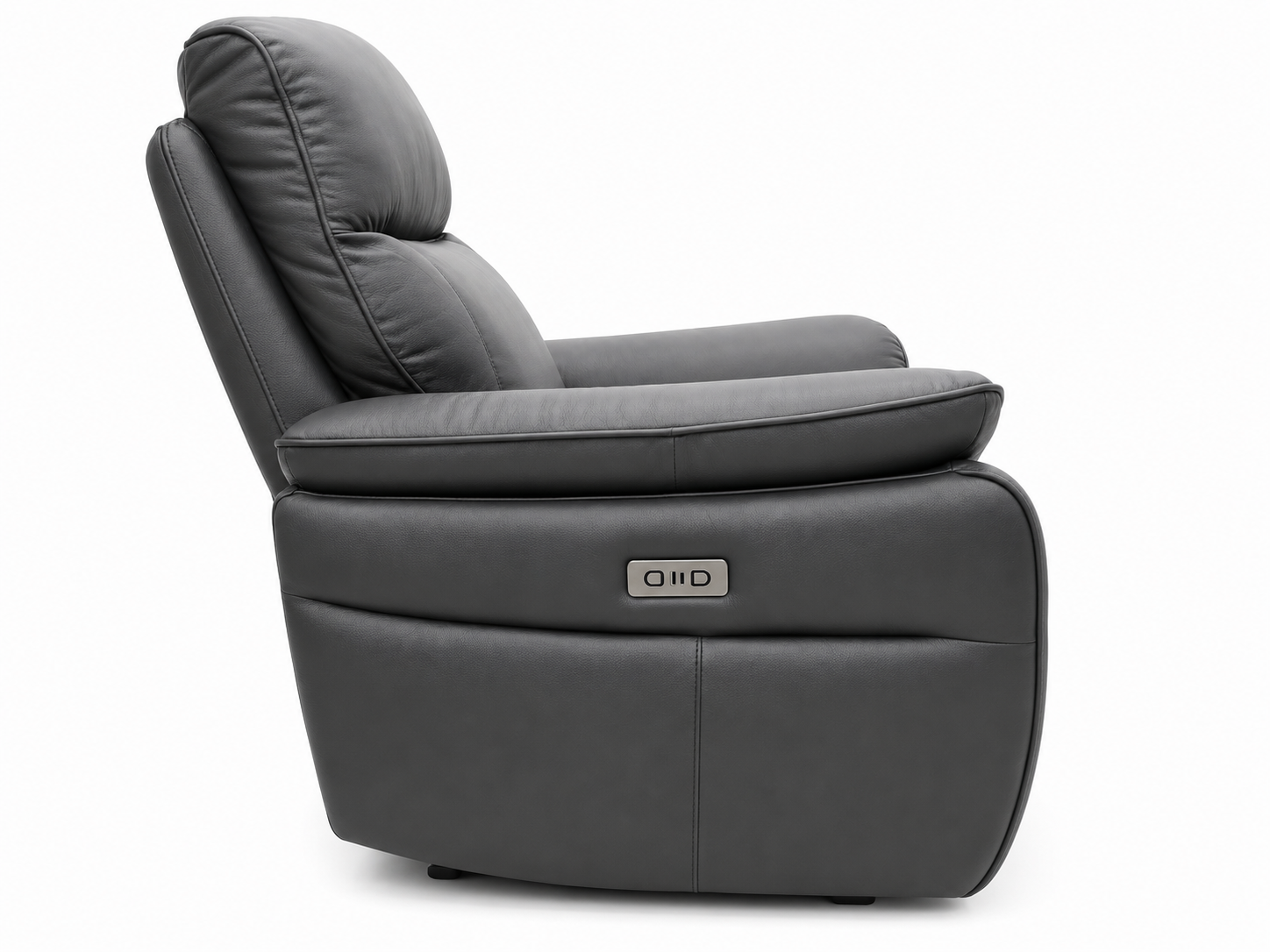 BAXTER LEATHER SINGLE ELECTRIC RECLINER-BLACK