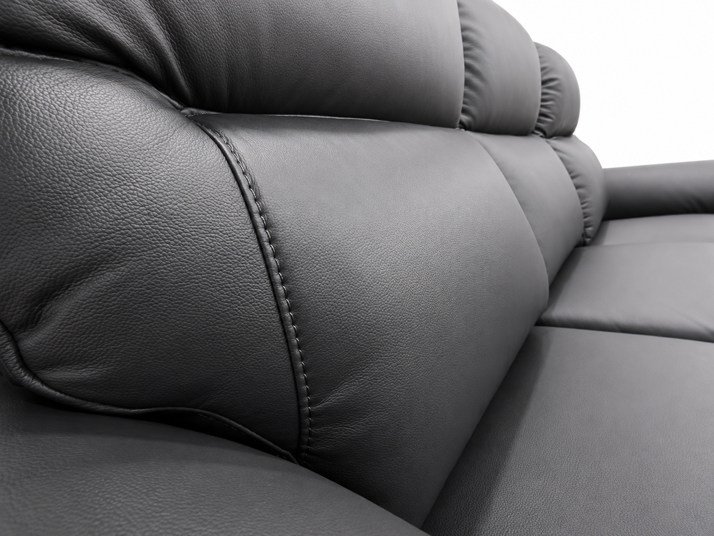 BAXTER LTH 3S LOU WITH 2 POWER RECLINERS-BLK