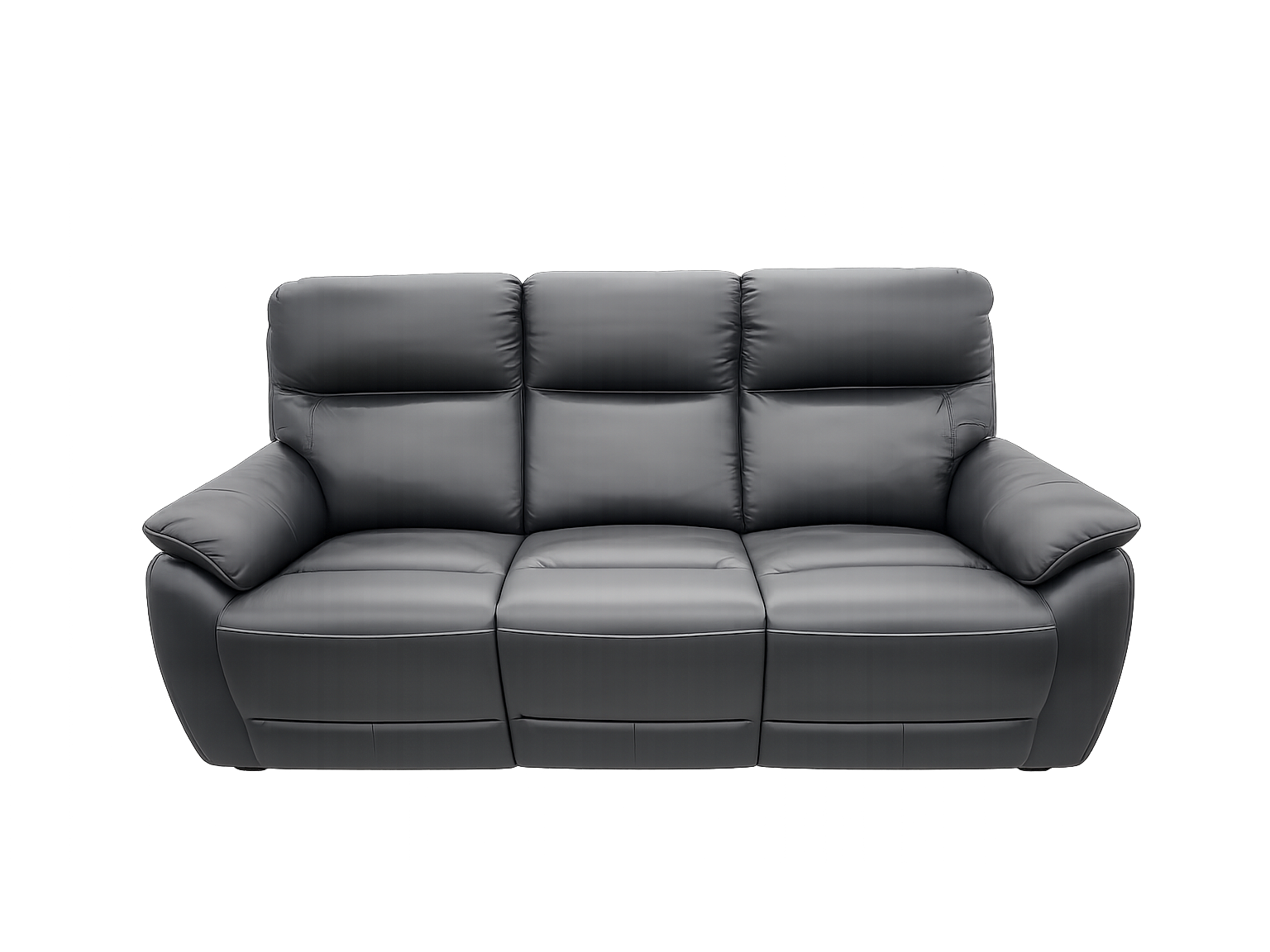 BAXTER LTH 3S LOU WITH 2 POWER RECLINERS-BLK