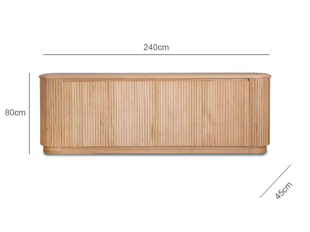 Bellano 240cm 4 Door Buffet