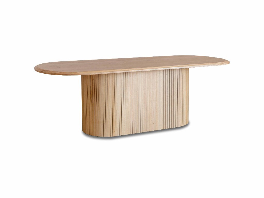 Bellano 220cm Natural Timber Dining Table