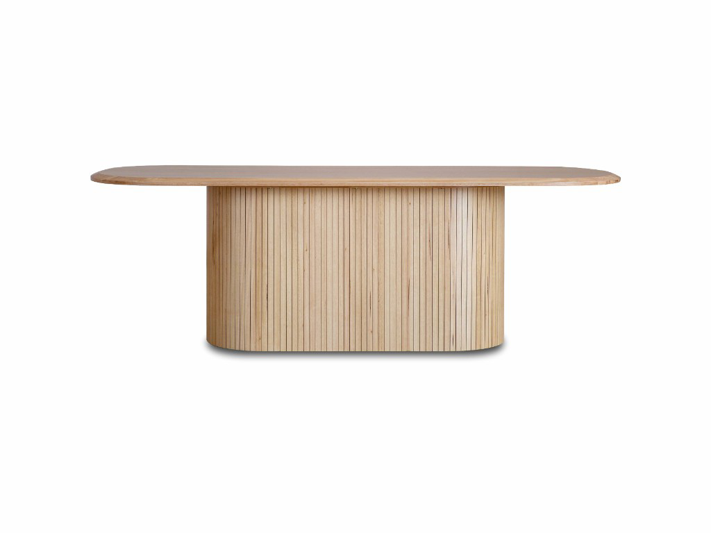 Bellano 220cm Natural Timber Dining Table