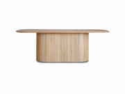 Bellano 220cm Natural Timber Dining Table