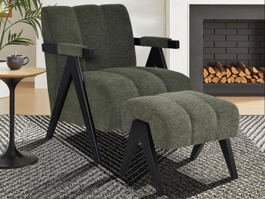BRIXTON Lounge Chair & Stool