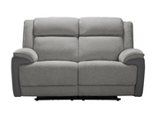 BROOKLYN 2 Seater Fabric Recliner Lounge