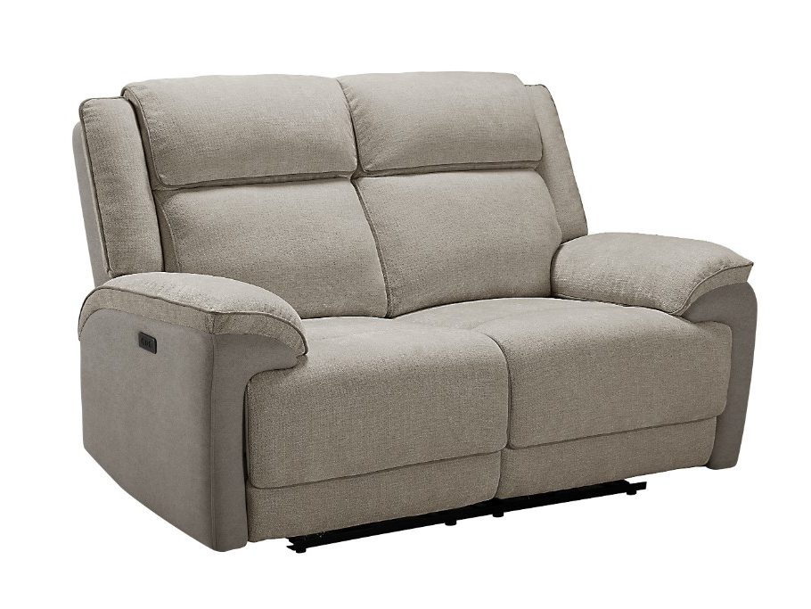 BROOKLYN 2 Seater Fabric Recliner Lounge