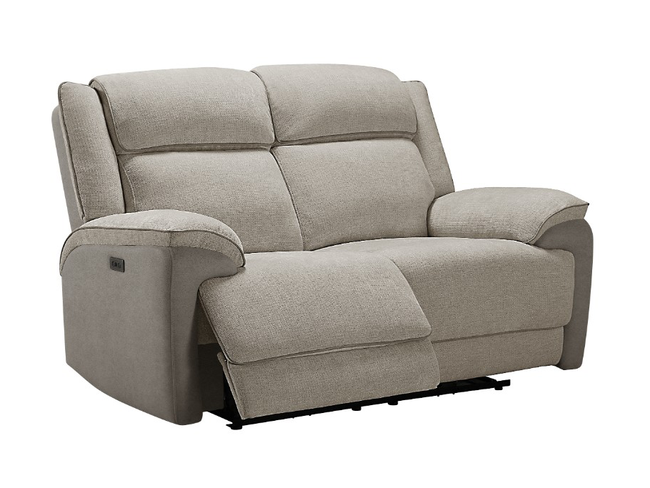 BROOKLYN 2 Seater Fabric Recliner Lounge
