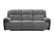 BROOKLYN 3 Seater Fabric Recliner Lounge