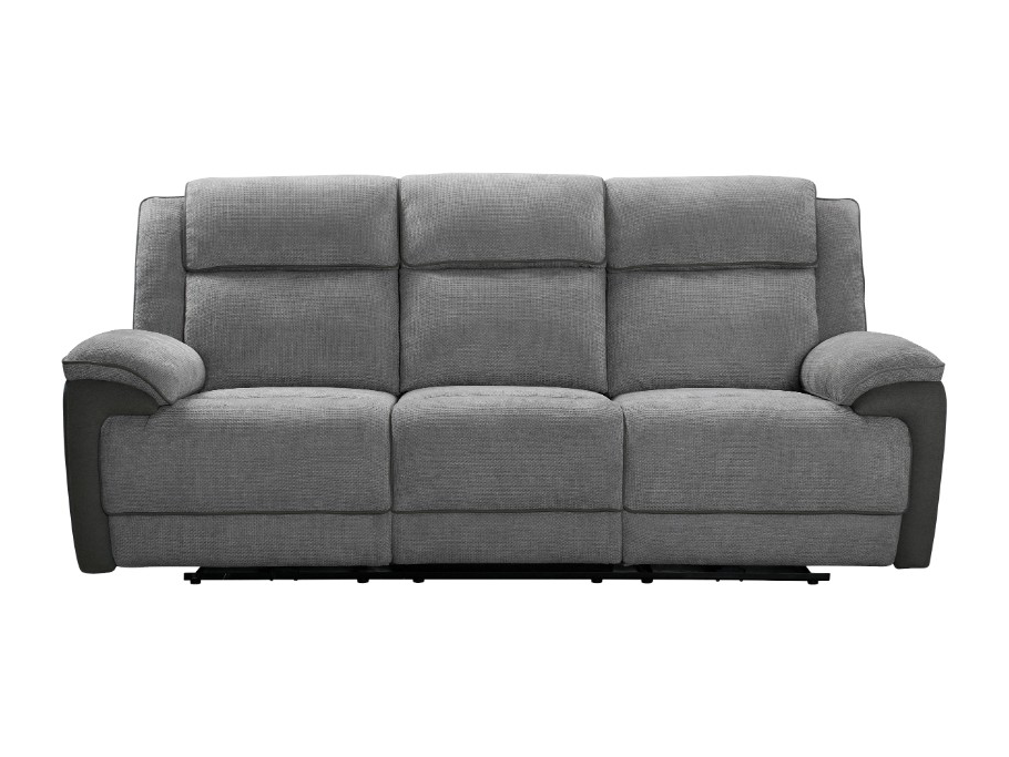 BROOKLYN 3 Seater Fabric Recliner Lounge