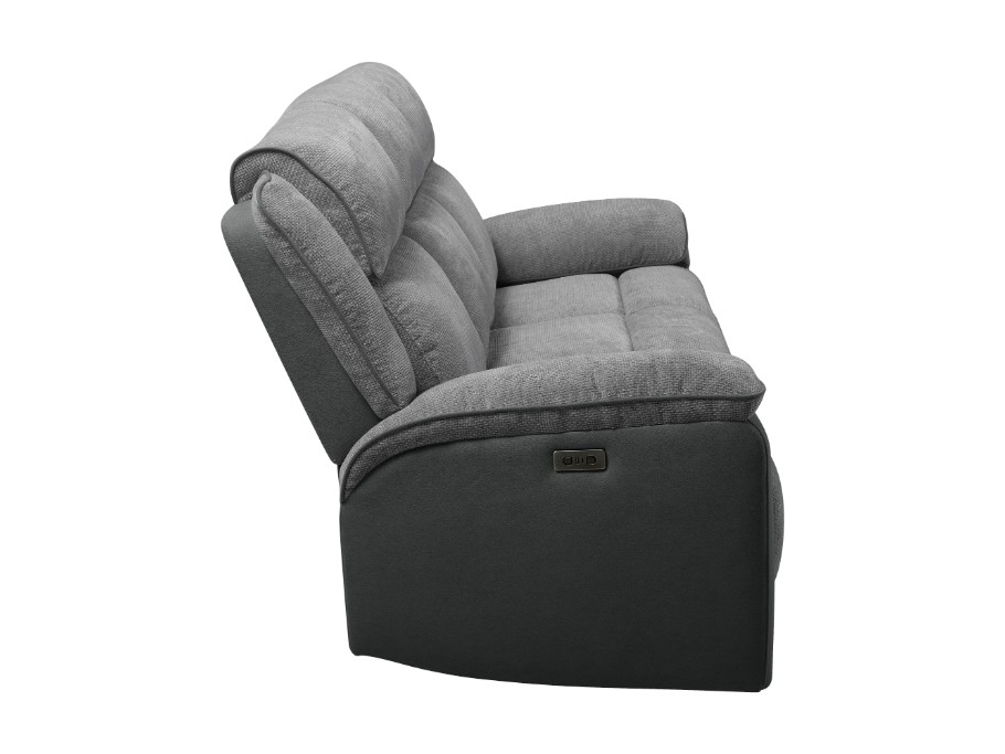 BROOKLYN 3 Seater Fabric Recliner Lounge