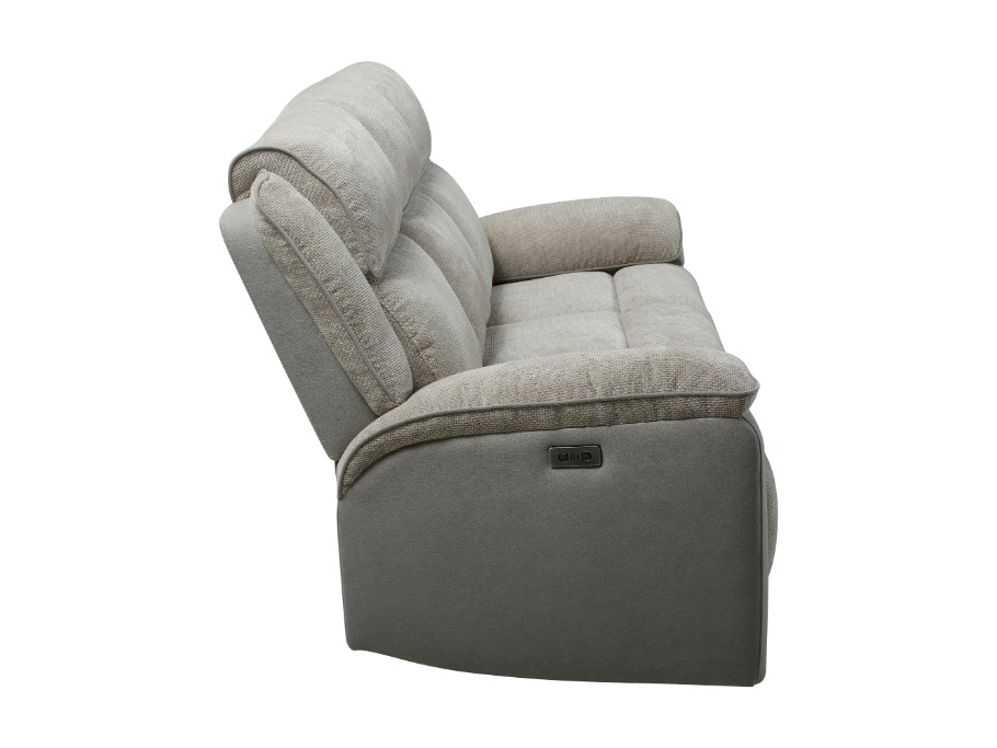 BROOKLYN 3 Seater Fabric Recliner Lounge