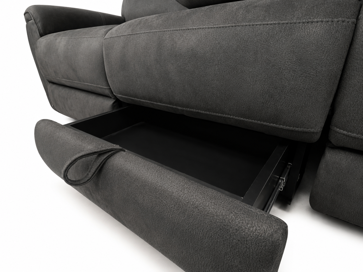 Bettington 3 Seater Farbric Electric Recliner with Dropdown Table