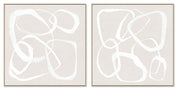 82x82CM 2/set Framed Canva Soft