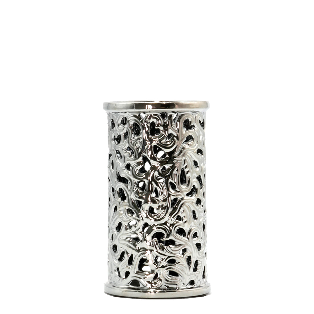 Titanium lace candle holder