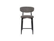 DALTON Bar Stool - Black & Dark Grey