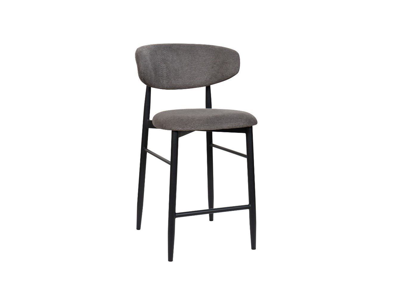 DALTON Bar Stool - Black & Dark Grey