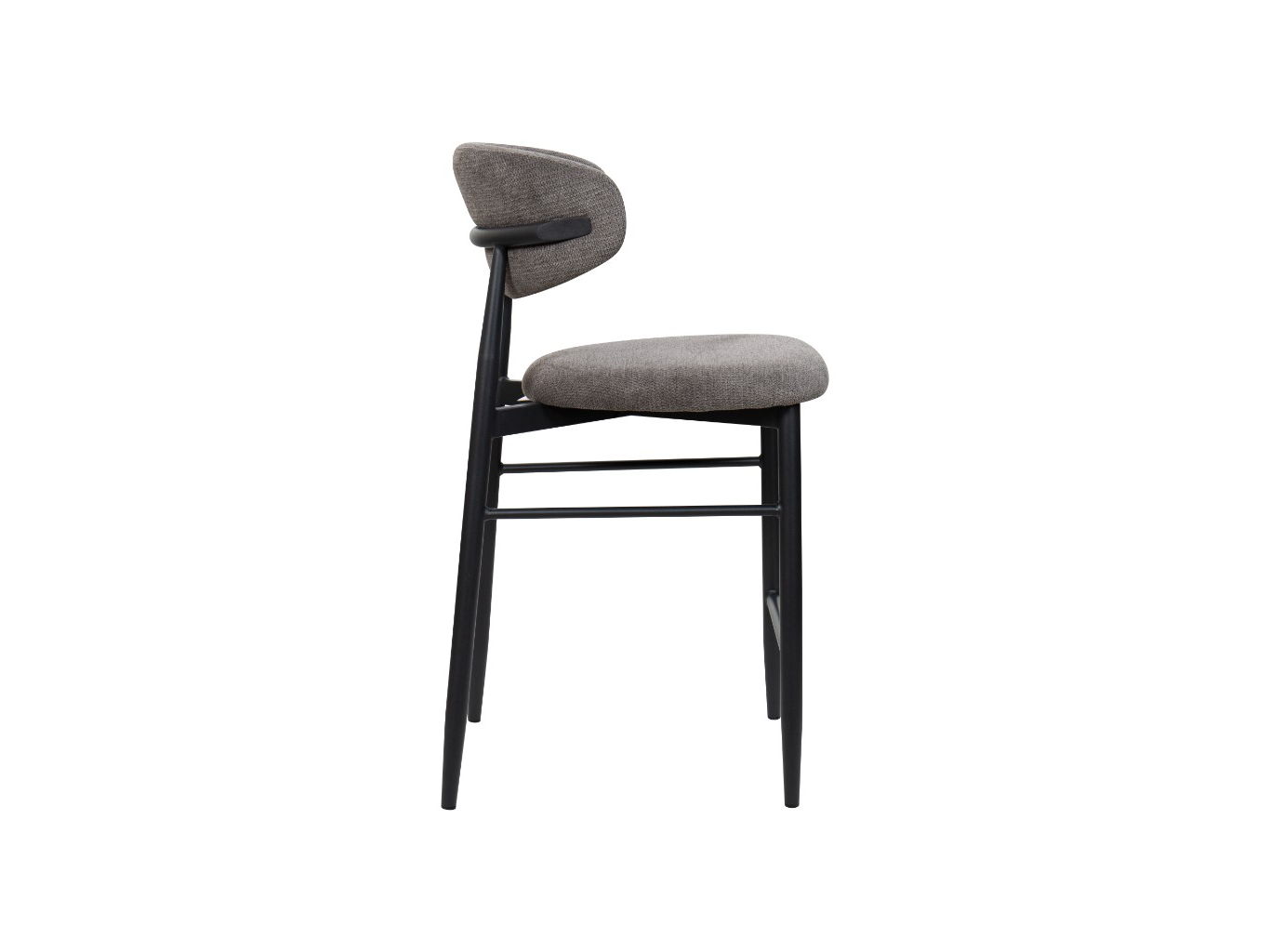 DALTON Bar Stool - Black & Dark Grey