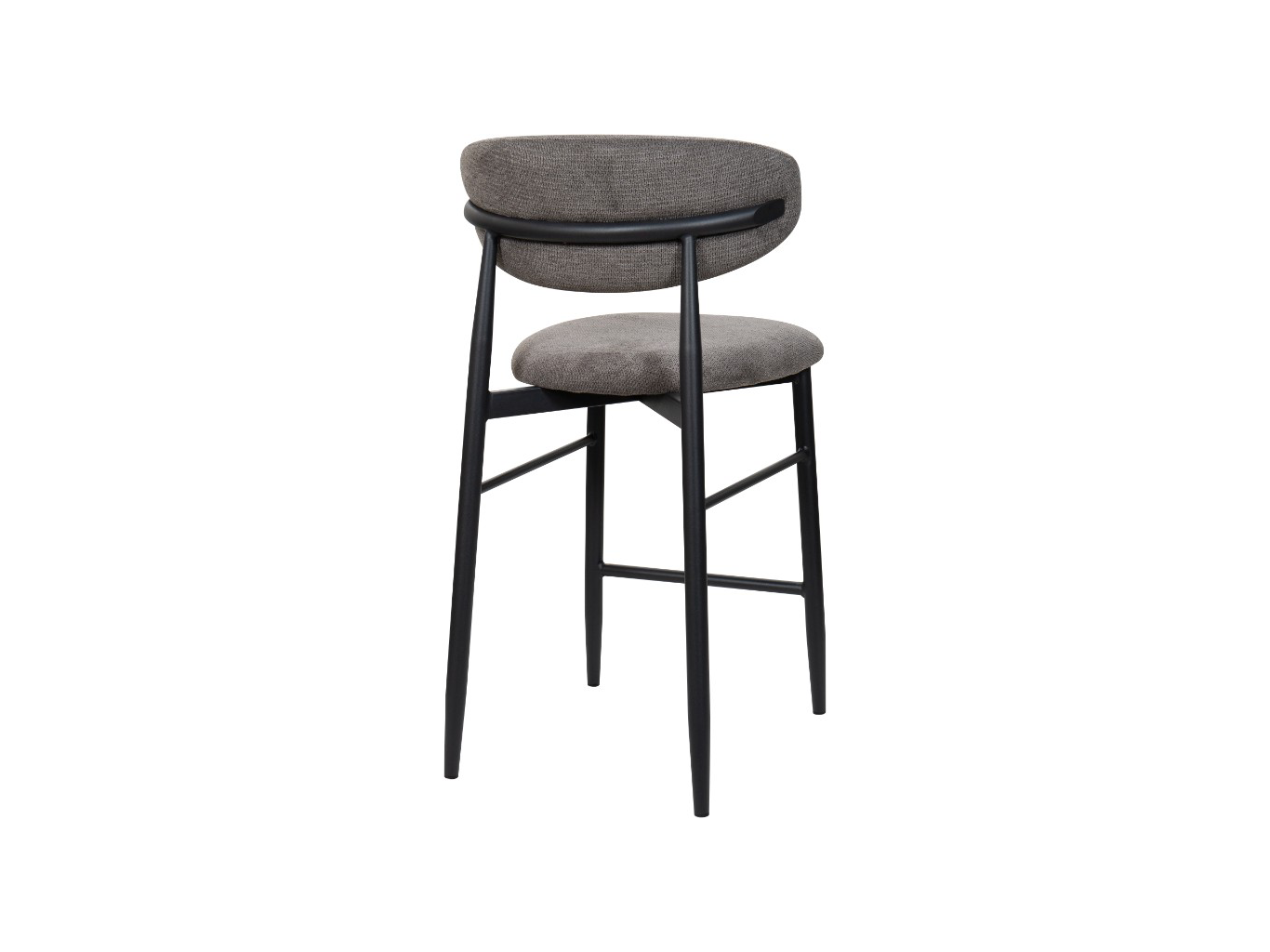 DALTON Bar Stool - Black & Dark Grey