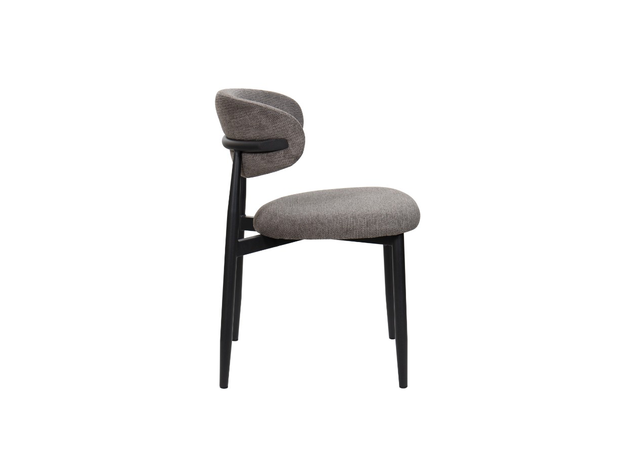 DALTON DINING CHAIR - Black & Dark Grey