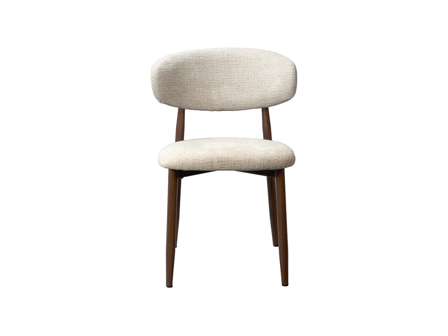 DALTON DINING CHAIR - Beige & Walnut