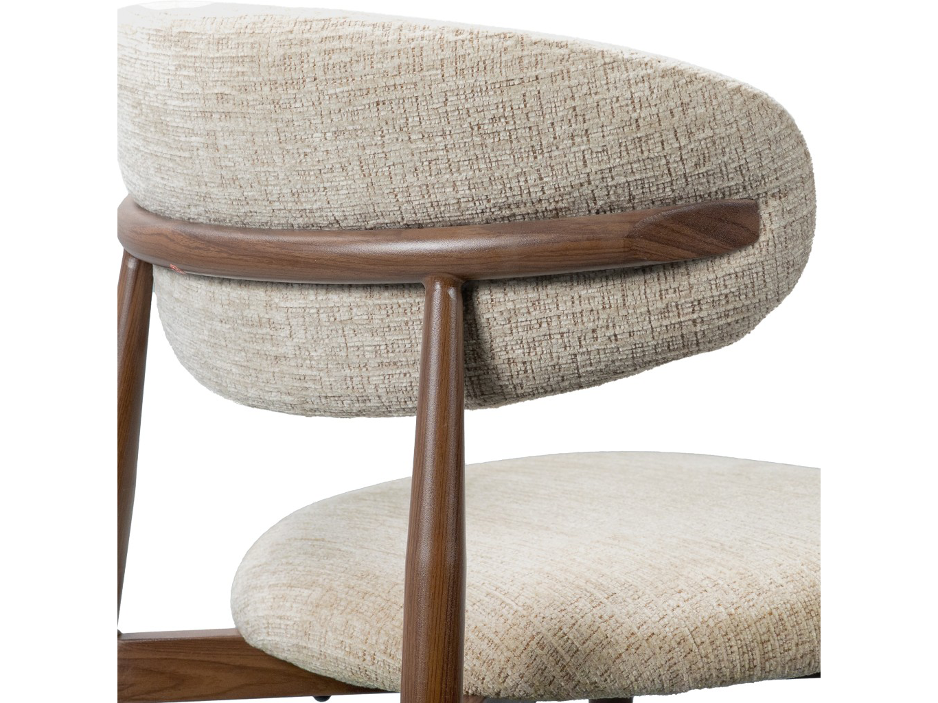 DALTON DINING CHAIR - Beige & Walnut