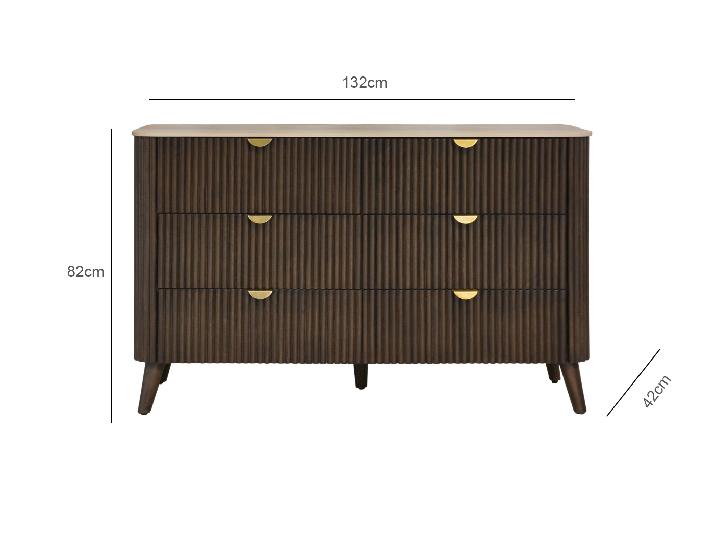 DALTON DRESSER 132CM