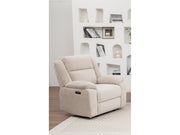 ELLISON 1 Seater Fabric Electric Recliner Lounge