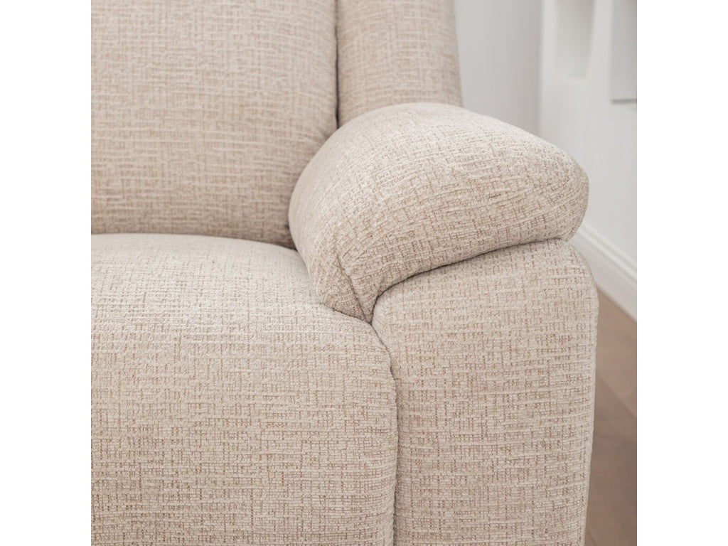 ELLISON 1 Seater Fabric Electric Recliner Lounge
