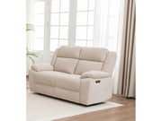 ELLISON 2 Seater Fabric Electric Recliner Lounge