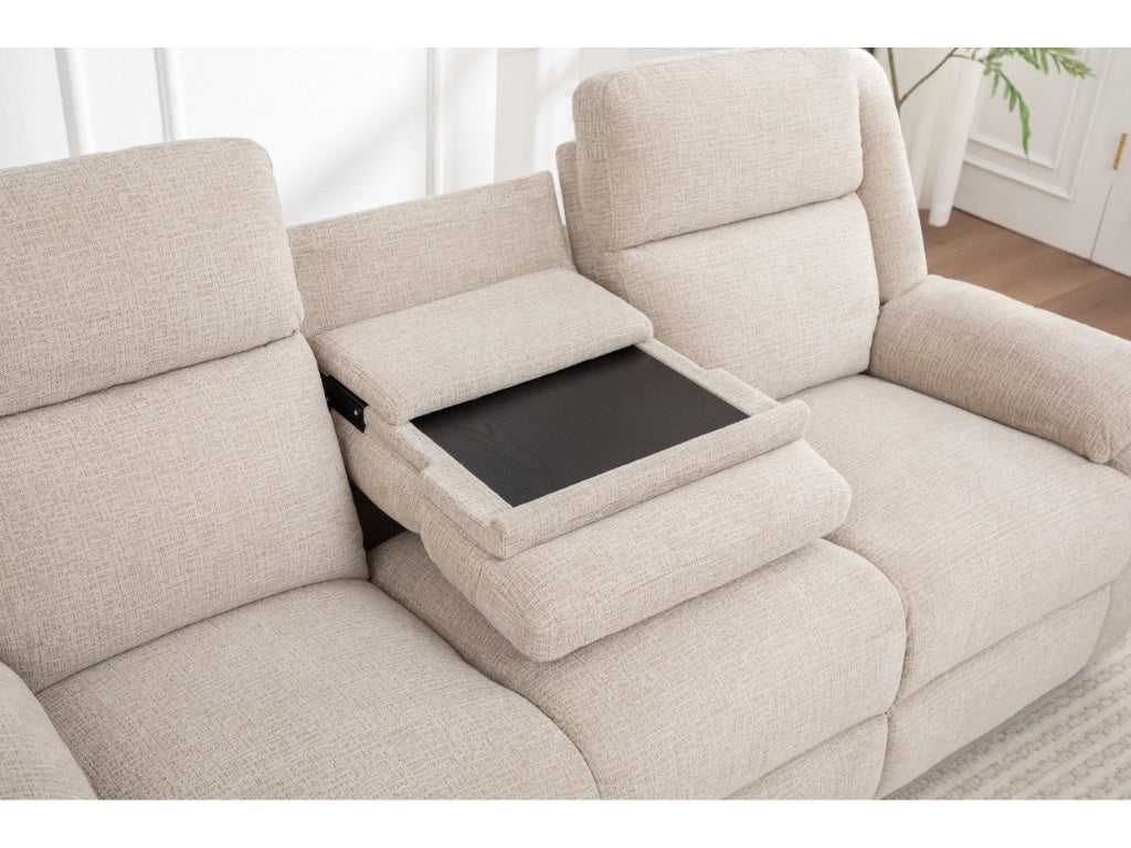 ELLISON 3 Seater Fabric Electric Recliner Lounge