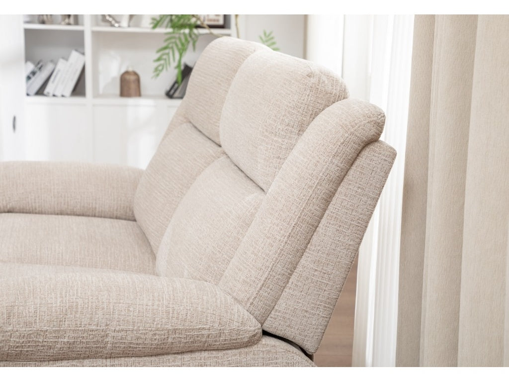 ELLISON 3 Seater Fabric Electric Recliner Lounge