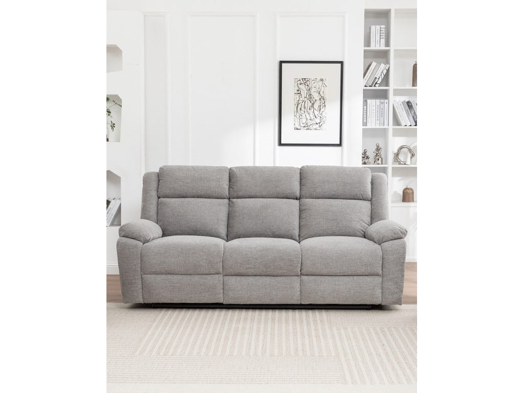 ELLISON 3 Seater Fabric Electric Recliner Lounge