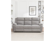 ELLISON 3 Seater Fabric Electric Recliner Lounge