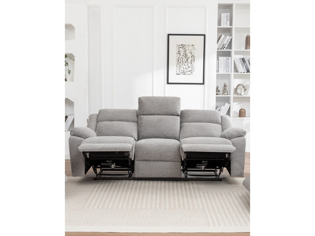 ELLISON 3 Seater Fabric Electric Recliner Lounge