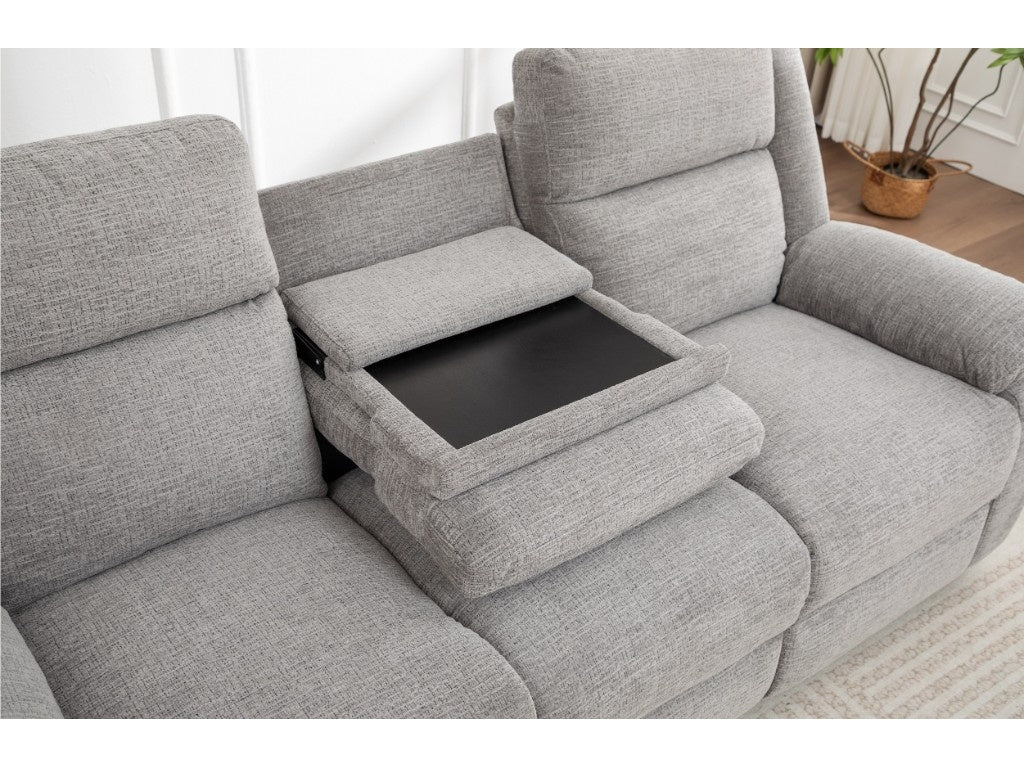 ELLISON 3 Seater Fabric Electric Recliner Lounge