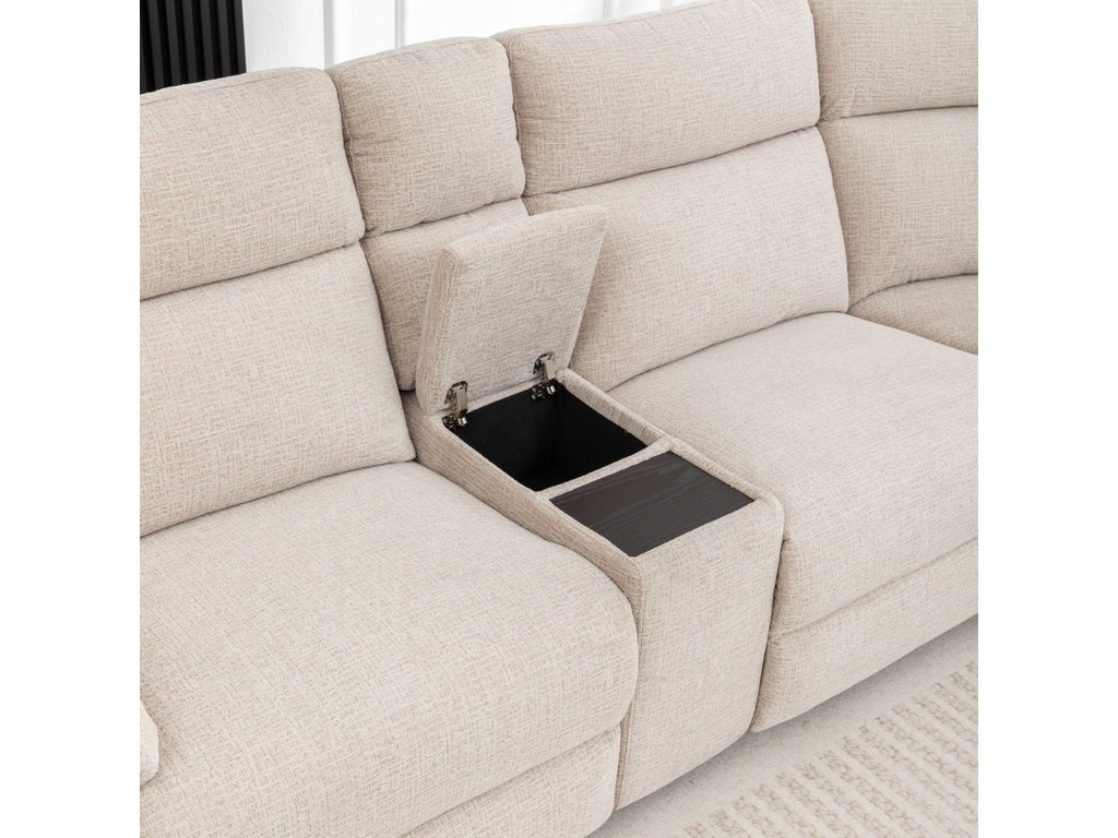ELLISON Fabric Corner Electric Recliner Lounge