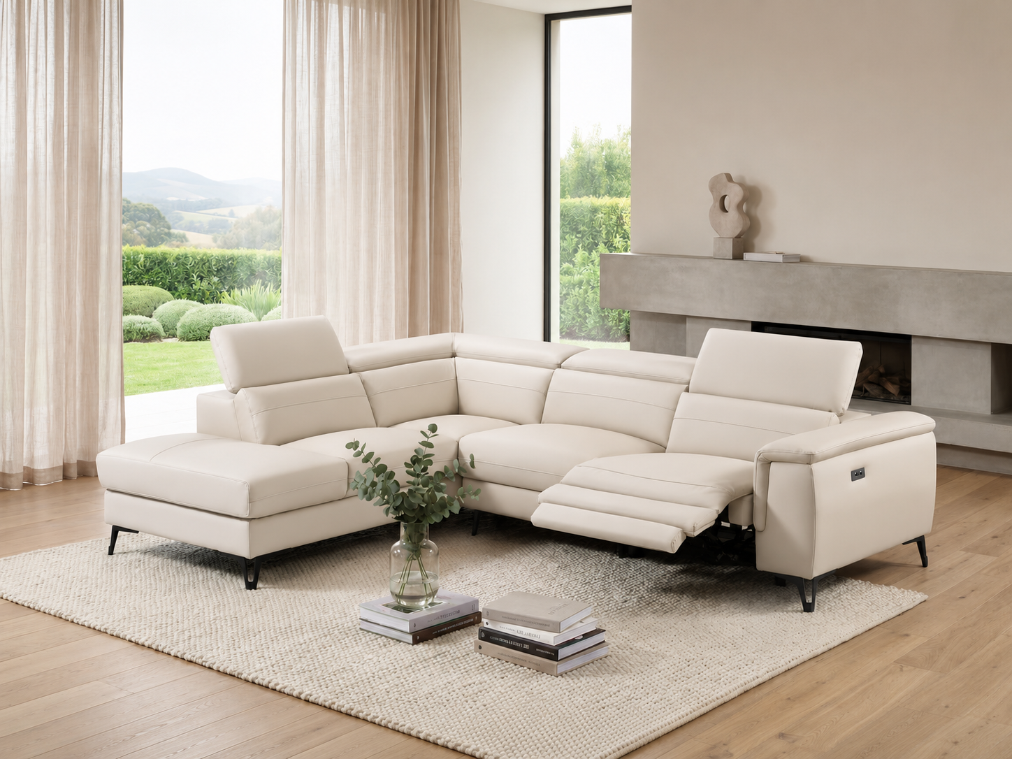 Jackson Leather Lounge with Terminal Chaise
