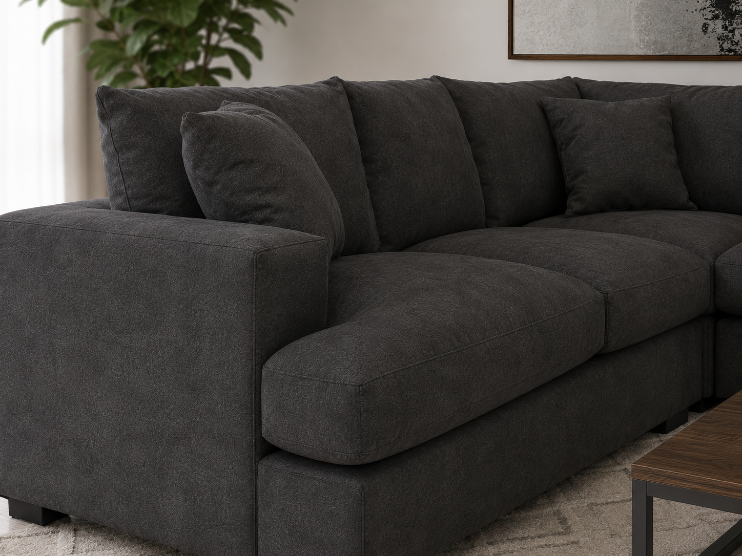 KENSLEY 2.5 Seater Corner Modular Lounge