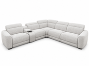 KINGSLEY Fabric Electric Recliner Corner Sofa