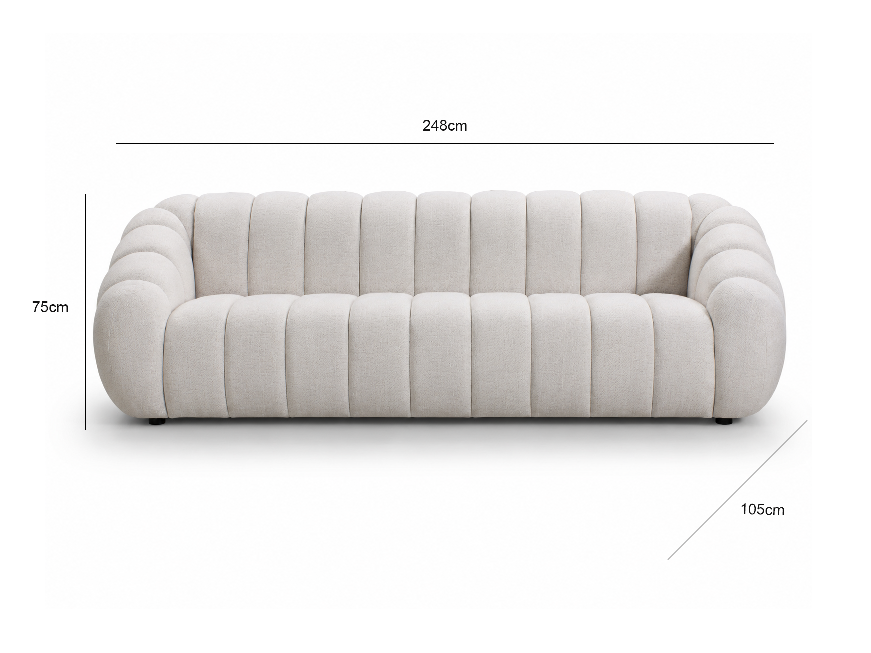 LUNA 4 Seater Sofa