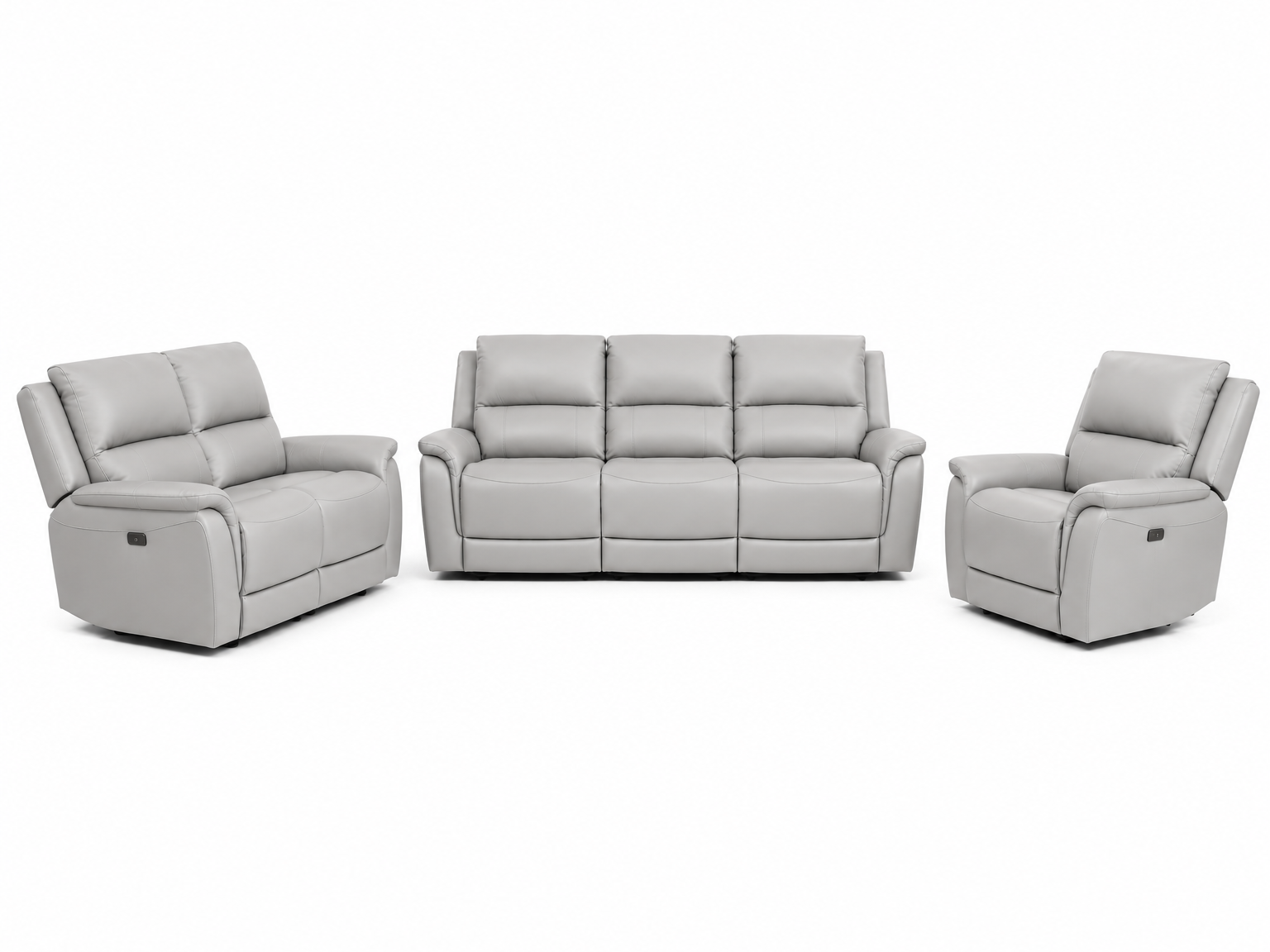 Madison 3 Seater Leather Electric Recliner Sofa