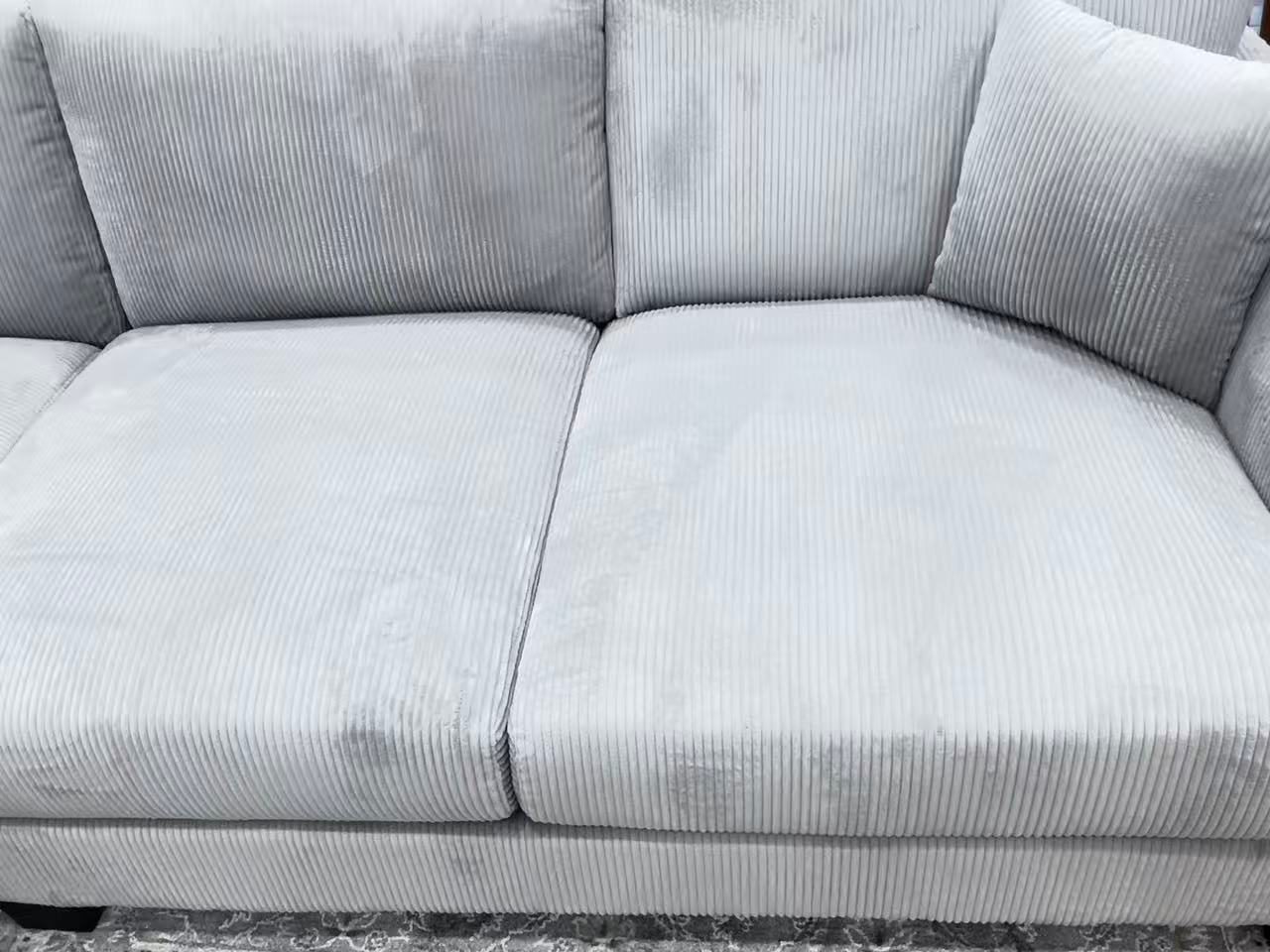 PRIMO Fabric 4 Seater Lounge with Ottoman