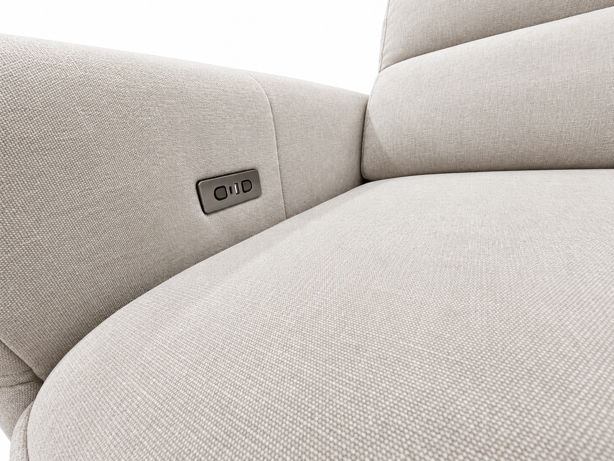OSLO 3 Seater Fabric Electric Sliding Sofa