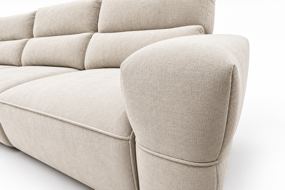 OSLO 3 Seater Fabric Electric Sliding Sofa