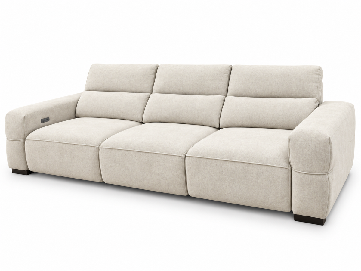 OSLO 3 Seater Fabric Electric Sliding Sofa
