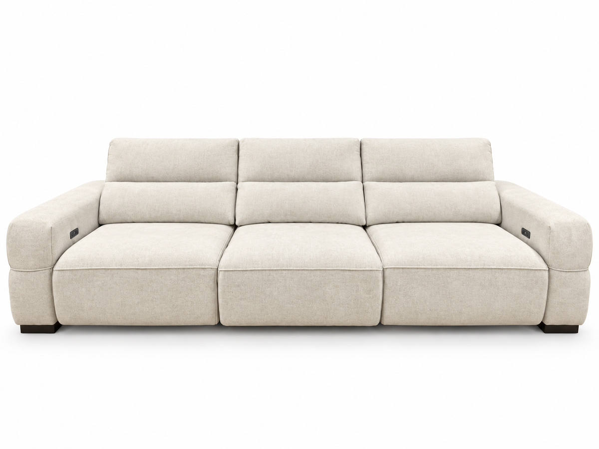 OSLO 3 Seater Fabric Electric Sliding Sofa
