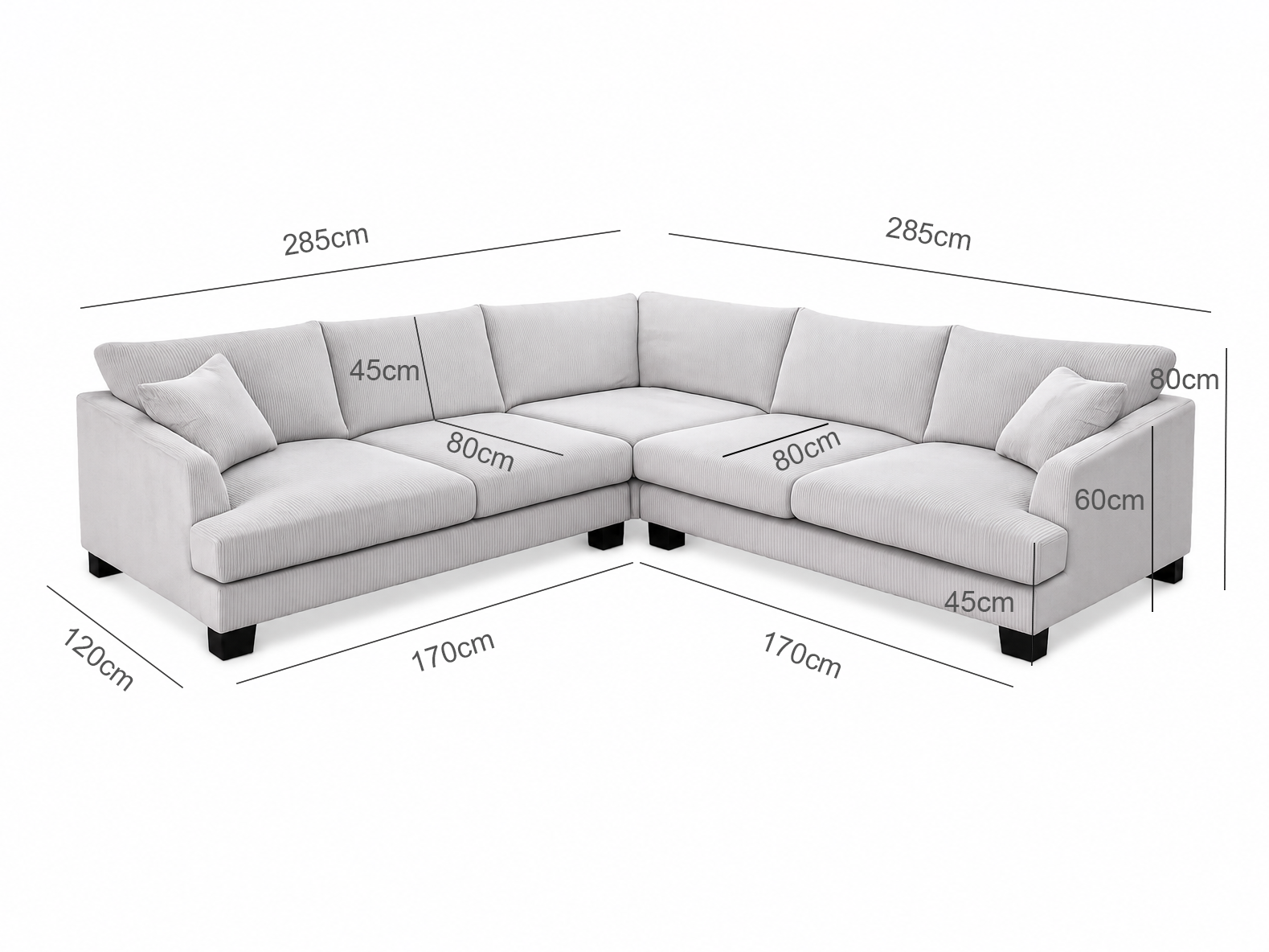 PRIMO Fabric Corner Lounge