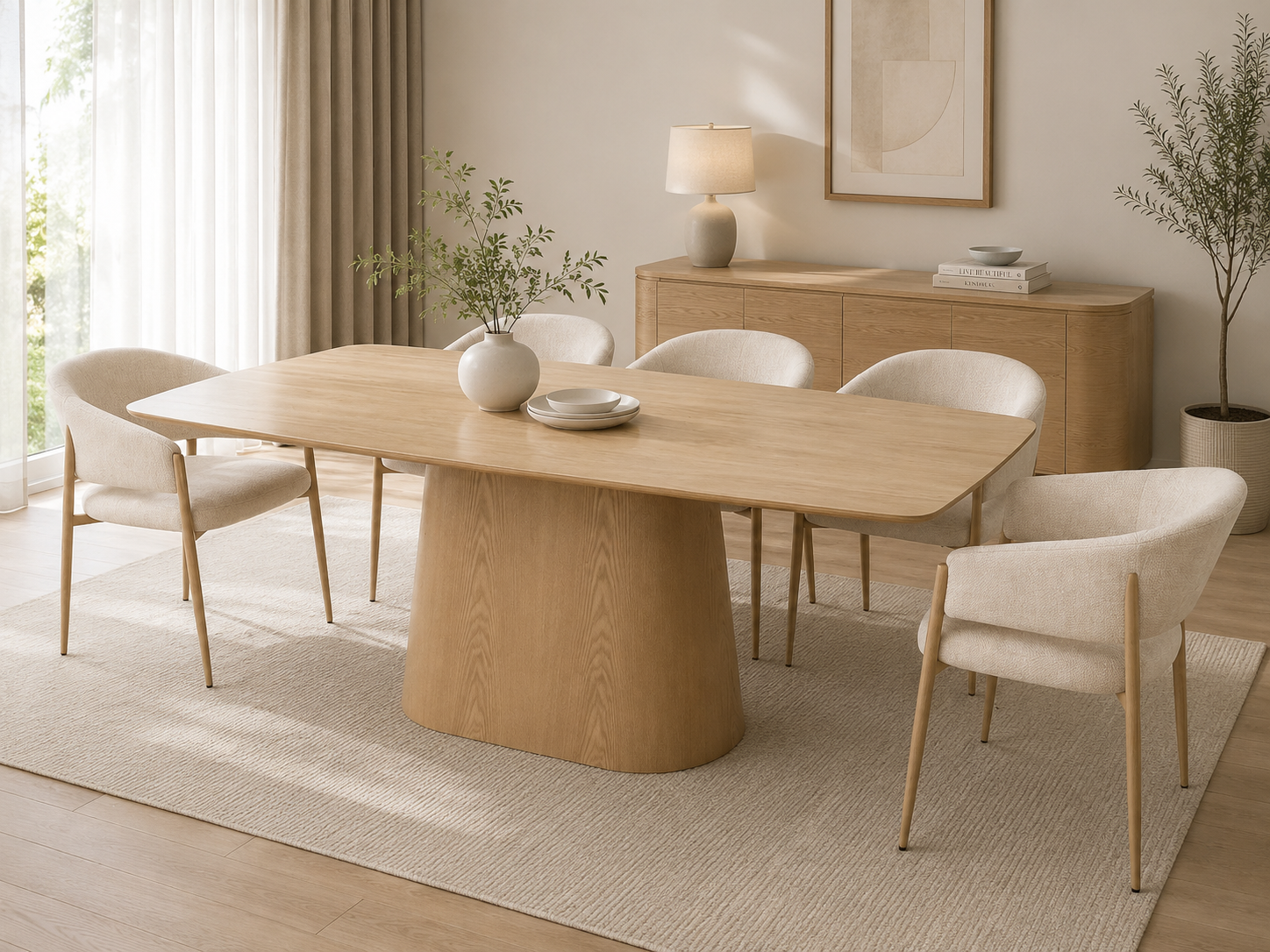 QUINTON FABRIC DINING CHAIR