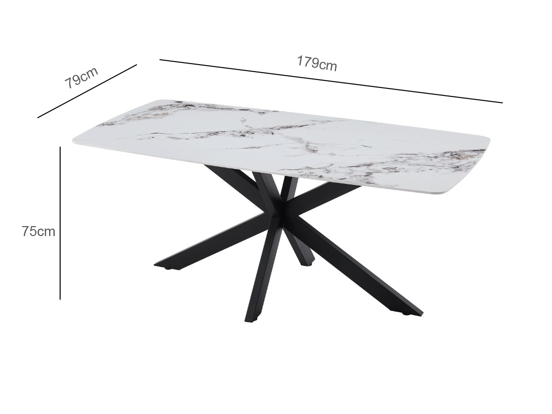 SIENA 1.8M Ceramic Dining Table